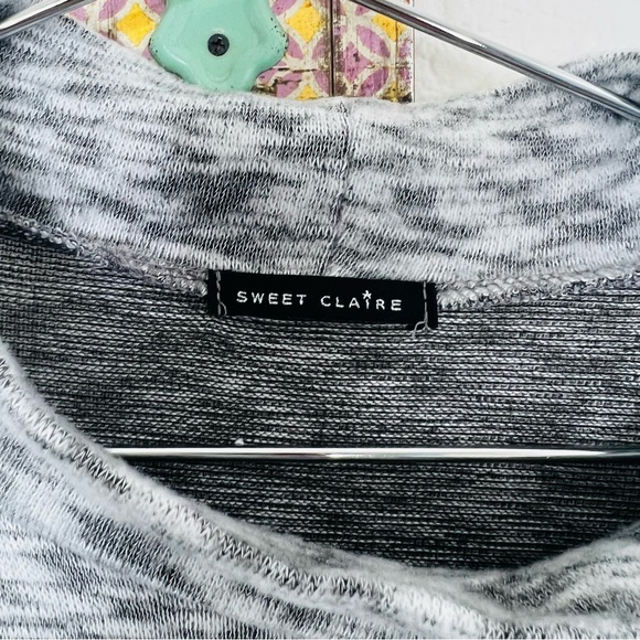 SWEET CLAIRE | gray mock neck long sleeve top - Picture 5 of 6